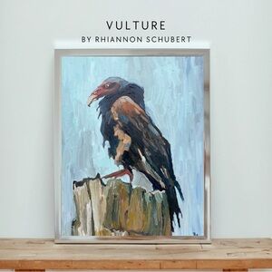 Art Print of bird 8x10” giclee hand signed print